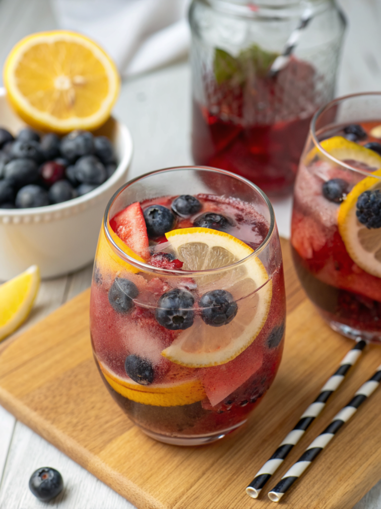 Blueberry Lemon Sangria