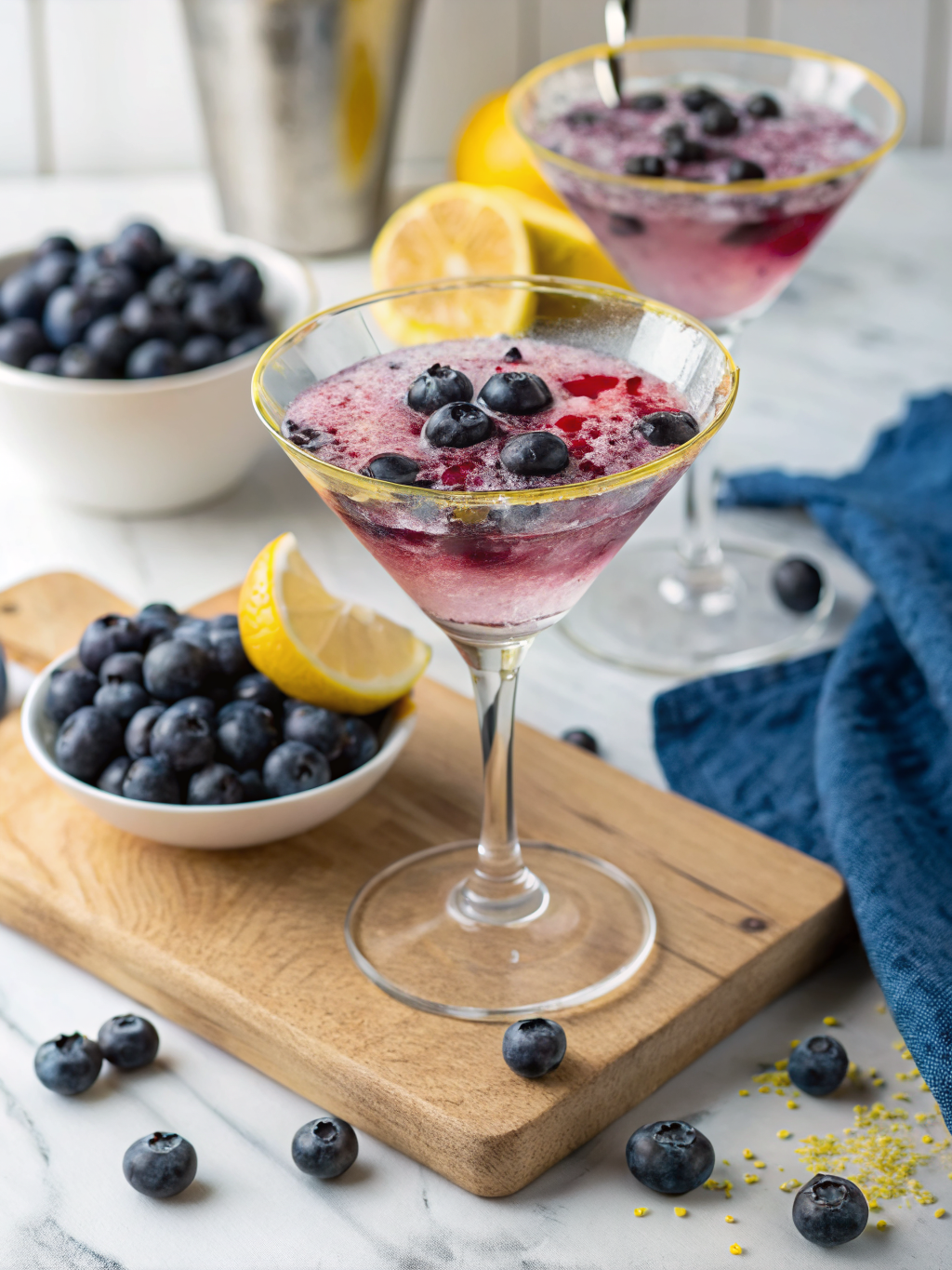 Blueberry Limoncello Martini