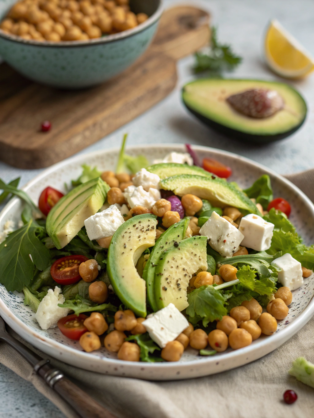 Chickpea Feta Avocado Salad: 5 Reasons It's Your Best Lunch Option