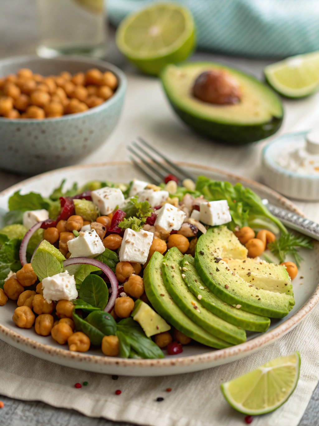 Chickpea Feta Avocado Salad: 5 Reasons It's Your Best Lunch Option
