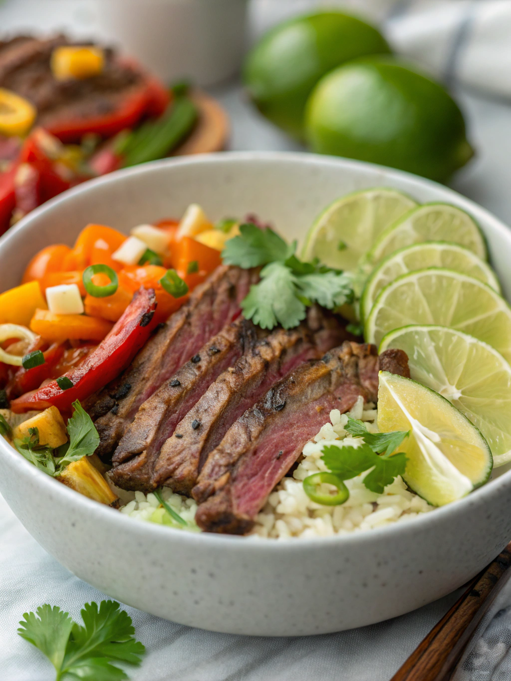 Cilantro Lime Steak Bowls