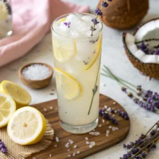 Coconut Lavender Lemonade Mocktail