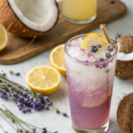 Coconut Lavender Lemonade Mocktail Recipe