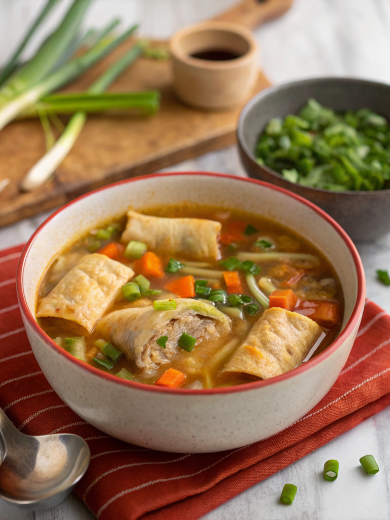 Cozy One-Pot Egg Roll Soup