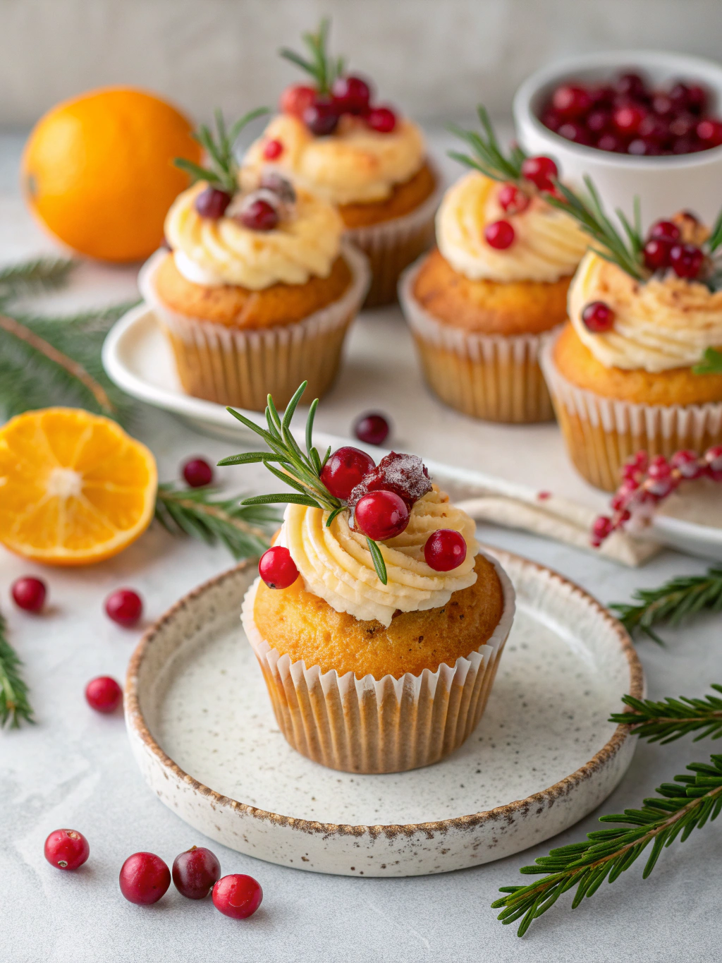 Cranberry Orange Cupcakes