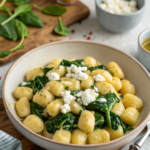 Creamy Gnocchi with Spinach and Feta Recipe