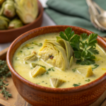 Creamy Lemony Tuscan Artichoke Soup Recipe