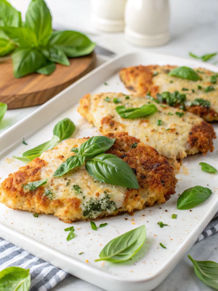 Delicious Parmesan-Basil Chicken Cutlets