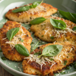 Delicious Parmesan-Basil Chicken Cutlets