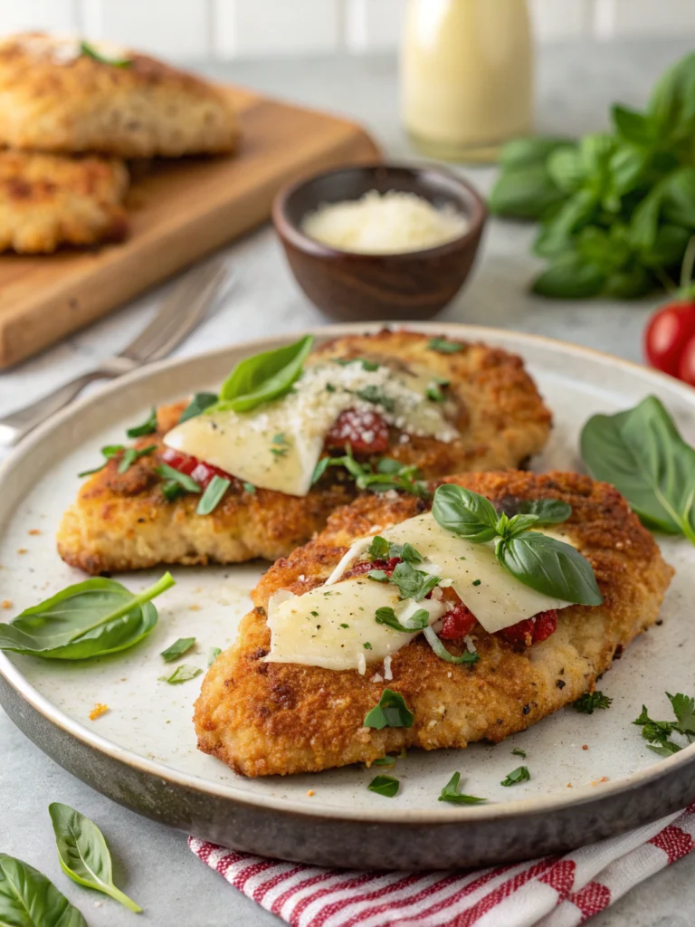 Delicious Parmesan-Basil Chicken Cutlets