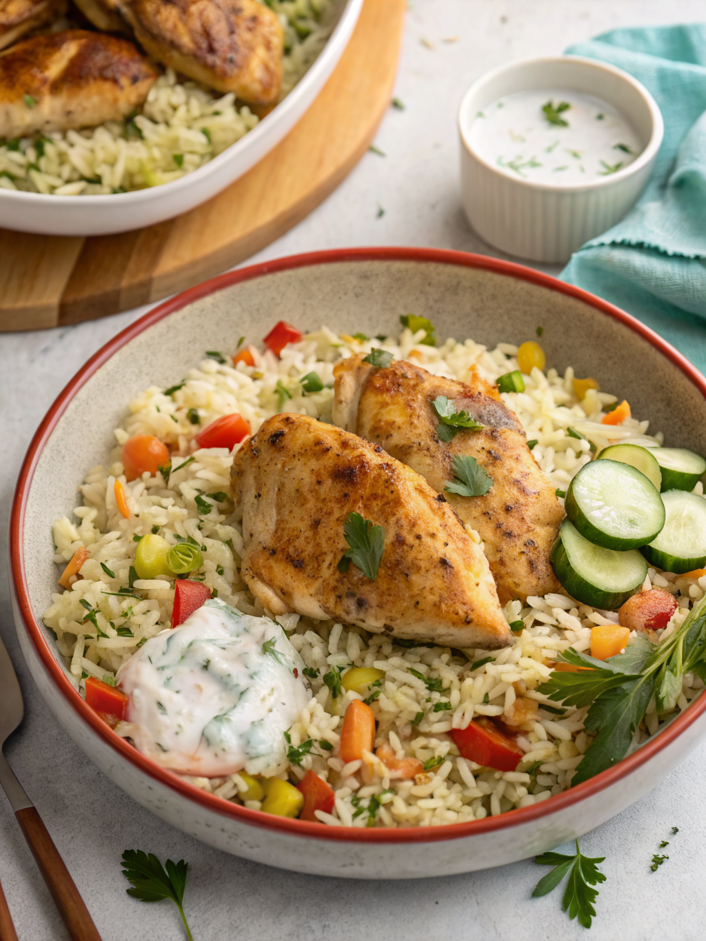 7 Steps to Perfect Dump-and-Bake Chicken Tzatziki Rice Recipe (Easy One-Pan Dinner)