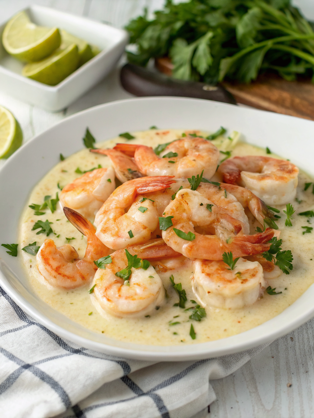 Easy Creamy Garlic Shrimp