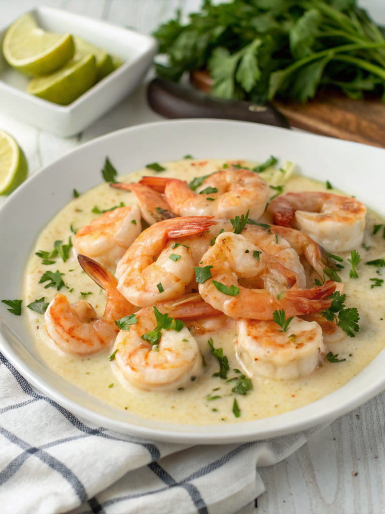 Easy Creamy Garlic Shrimp (15 Minutes)