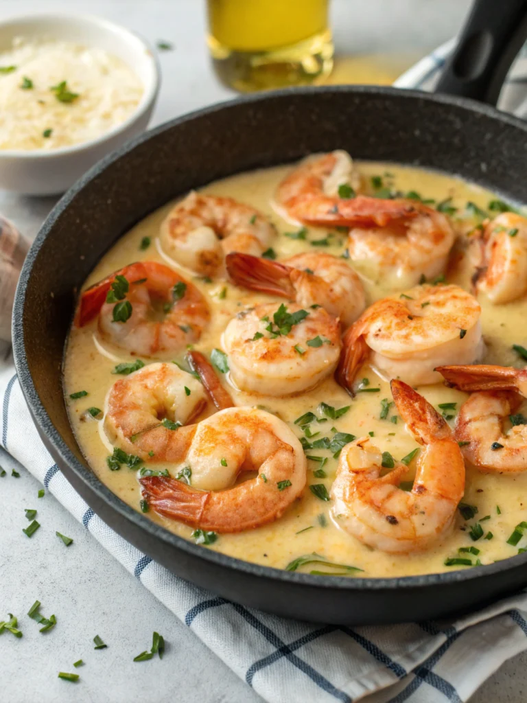 Easy Creamy Garlic Shrimp (15 Minutes)