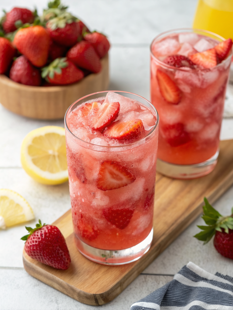 Easy Frozen Strawberry Lemonade
