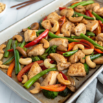 Easy Sheet Pan Cashew Chicken Recipe