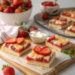 Easy Strawberry Shortcake Bars with Buttery Crust