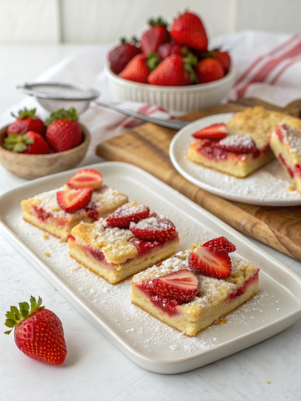 Easy Strawberry Shortcake Bars