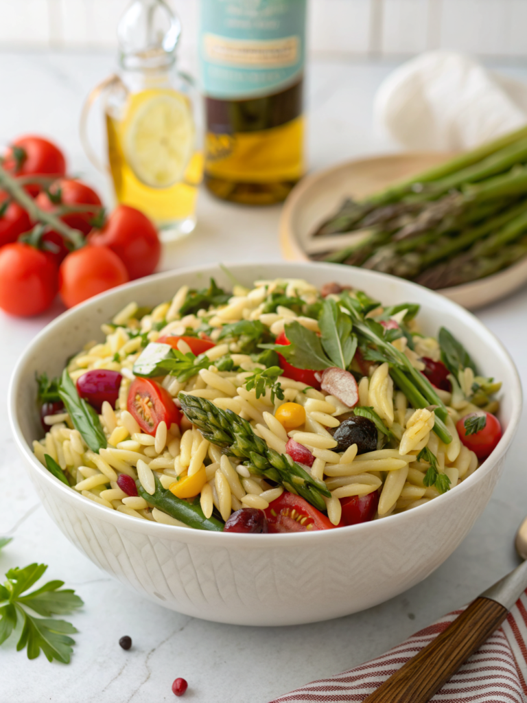 Flavorful Spring Orzo Pasta Salad