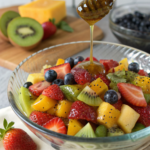 Fresh Fruit Salad with Honey-Lime Poppy Seed Dressing