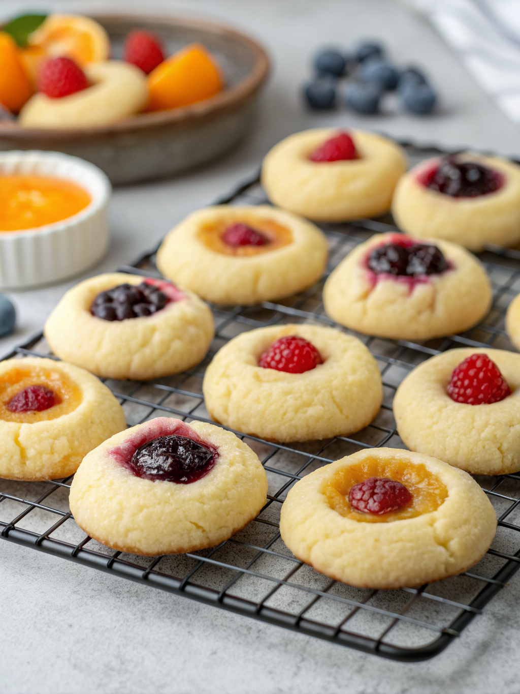 Fruit Filled Thumbprint Cookies