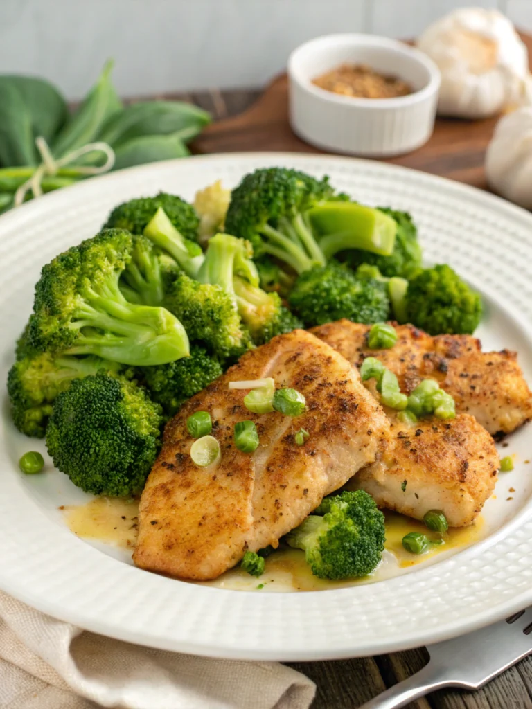 Garlic Butter Chicken & Broccoli