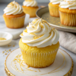 Golden Angel Food Cupcakes
