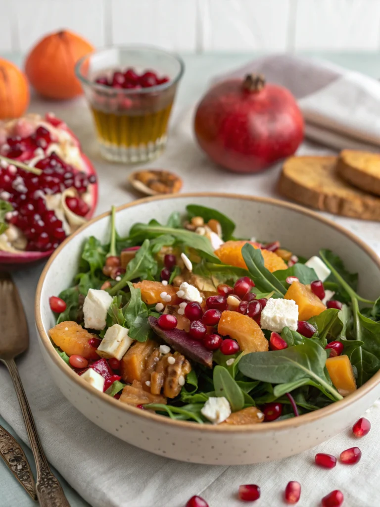 Healthy Winter Salad with Pomegranate