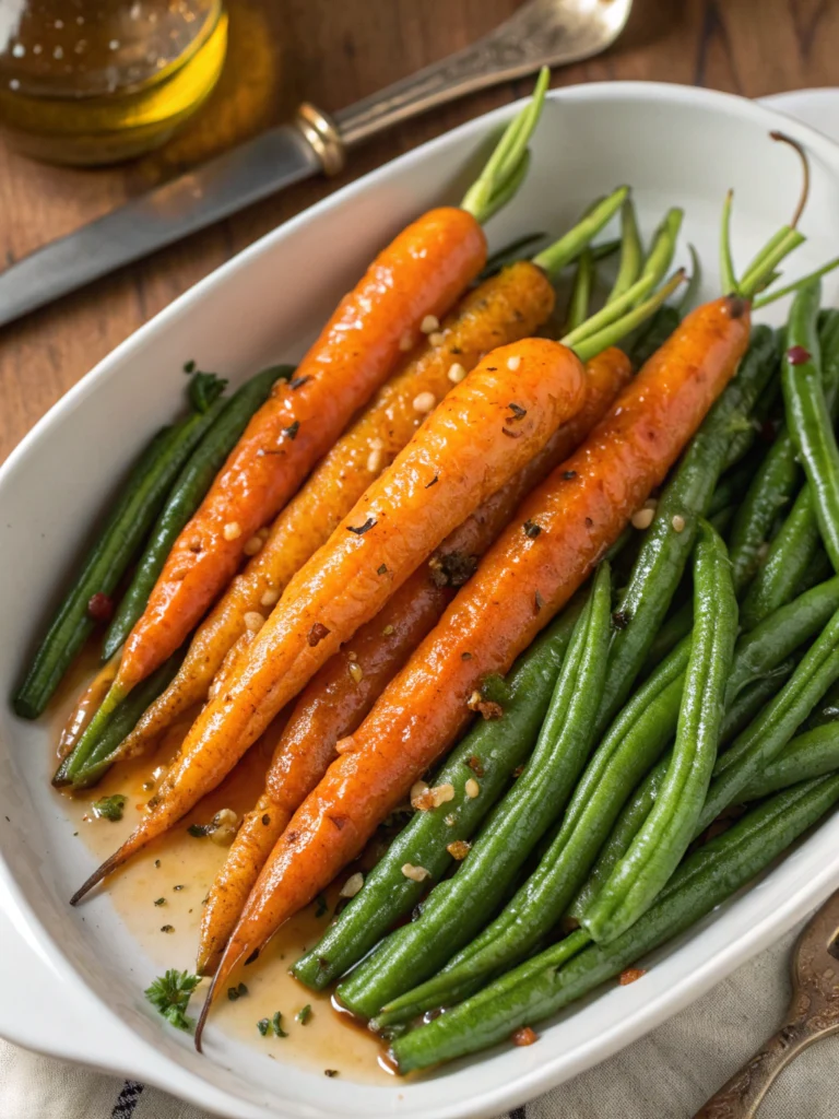 Honey Glazed Carrots & Green Beans
