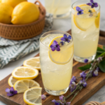 Honey Lemon Butterfly Fizz(Non-Alcoholic Spring Drink)