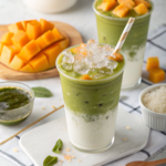 Iced Mango Matcha Latte