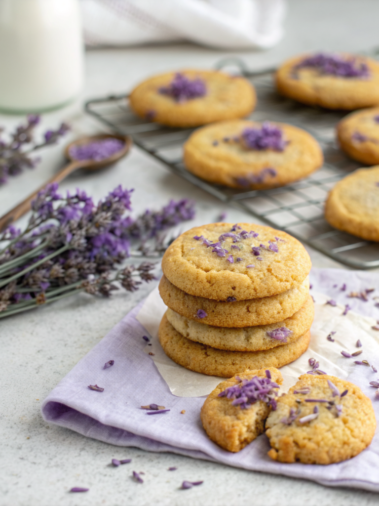 Lavender Honey Crunch Cookies