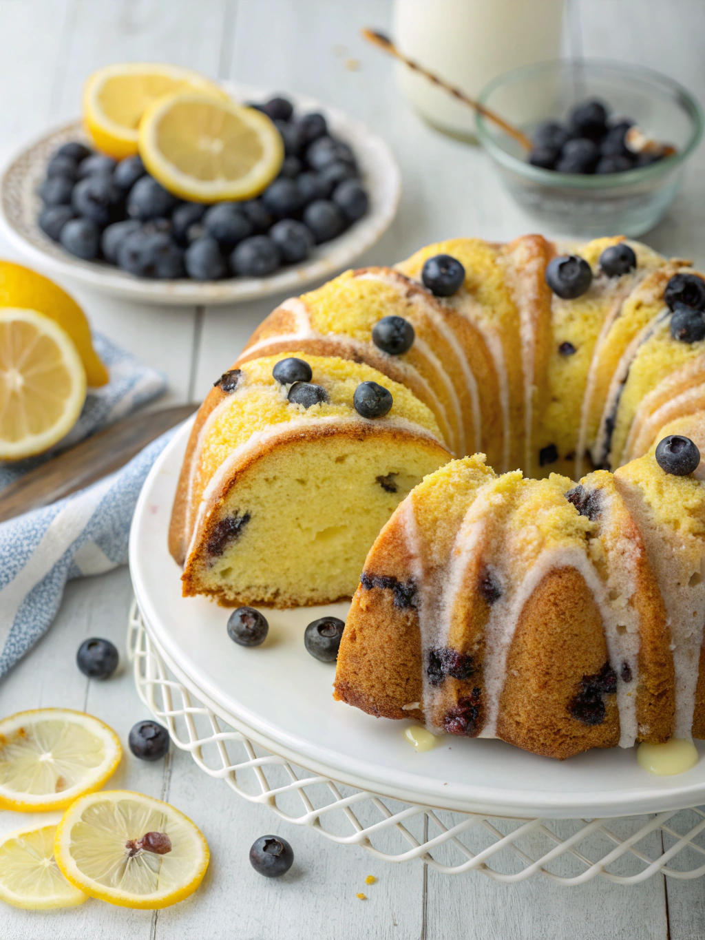 Lemon Blueberry Bundt Cake