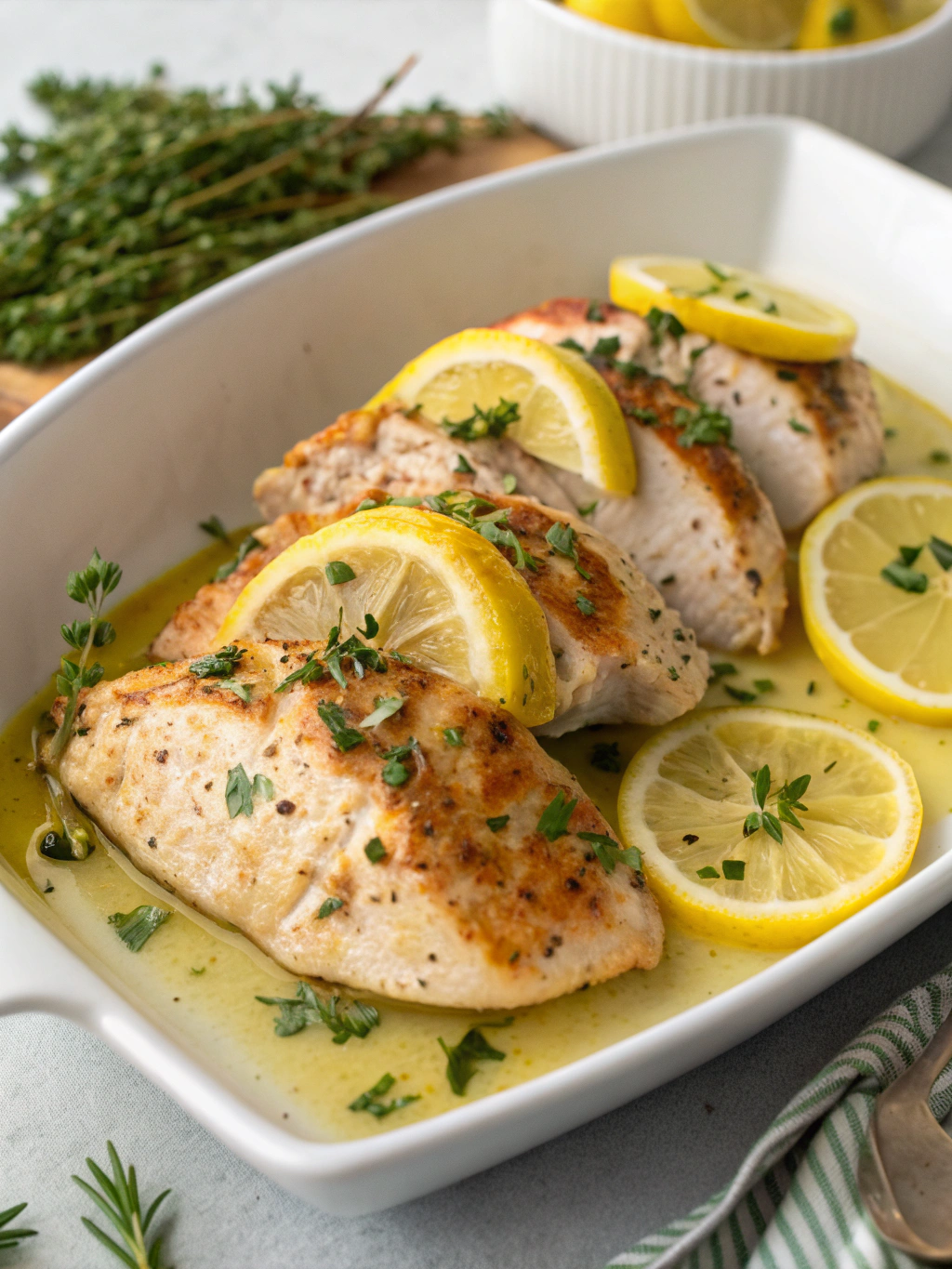 Lemon Chicken Recipe (with Lemon Butter Sauce)