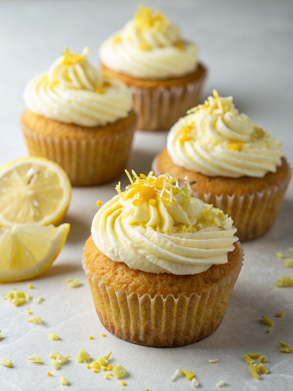 Lemon Elderflower Cupcakes