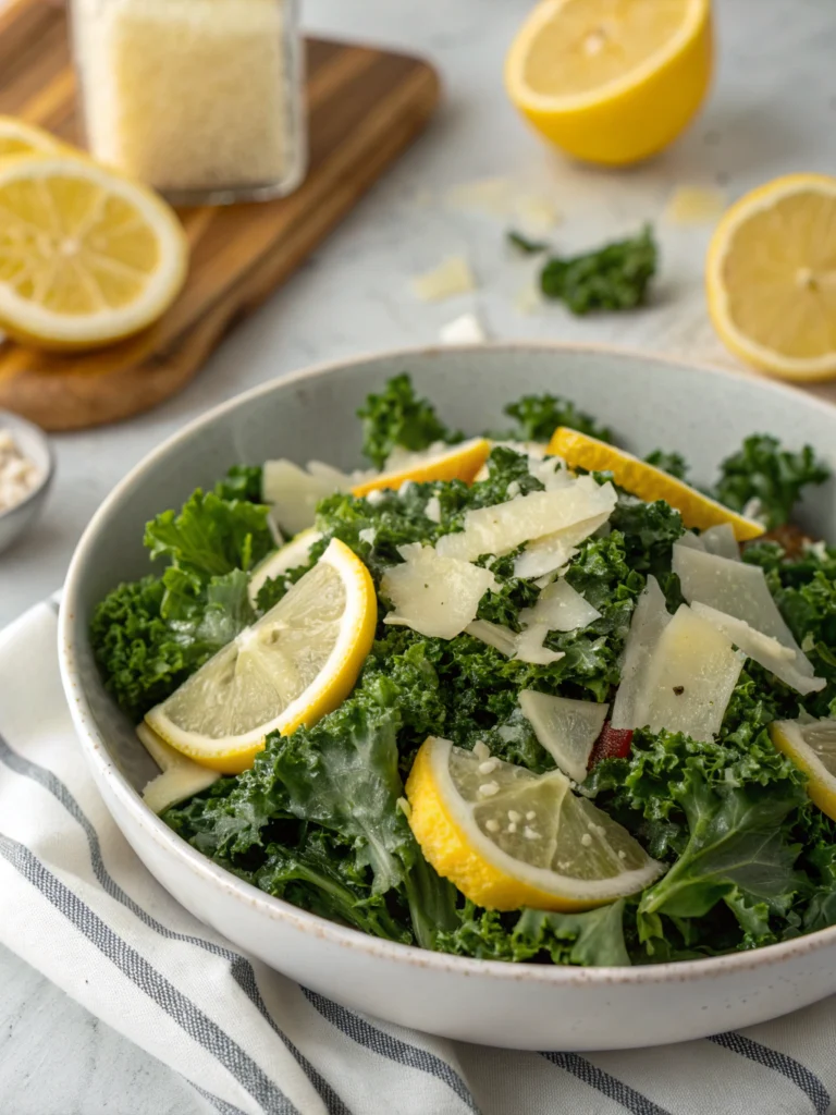 Lemon Parm Kale Salad
