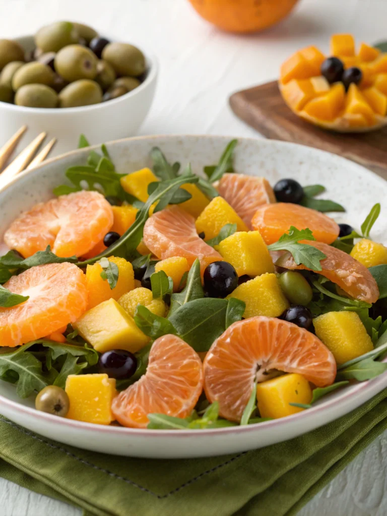 Mandarin Orange Salad (Olive & Mango)