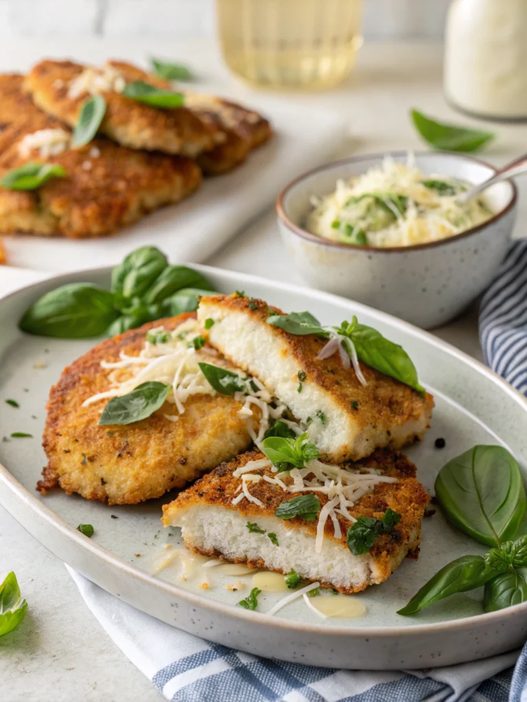 Parmesan-Basil Chicken Cutlets for Savory Dinner Delight