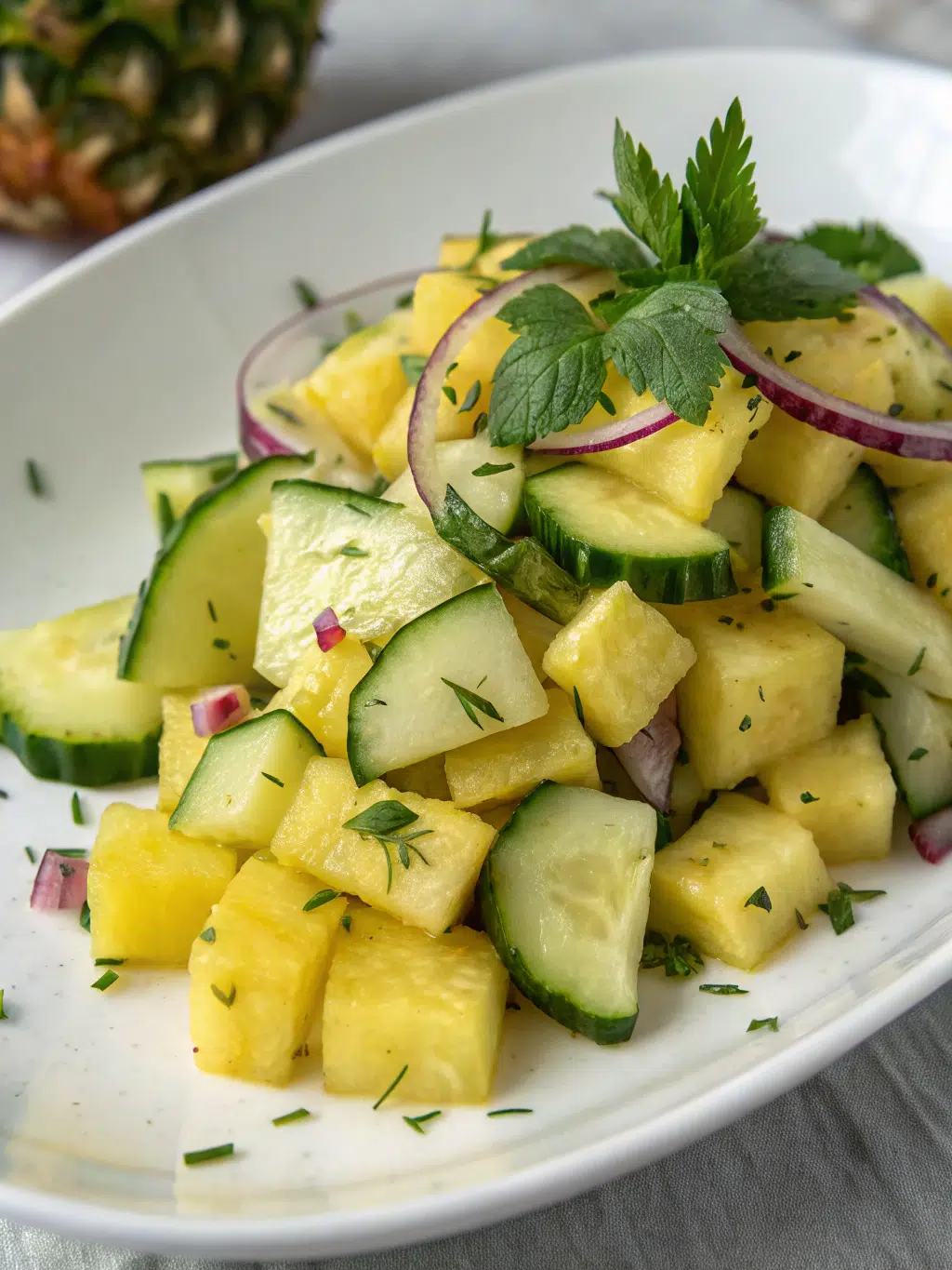 Pineapple Cucumber Salad