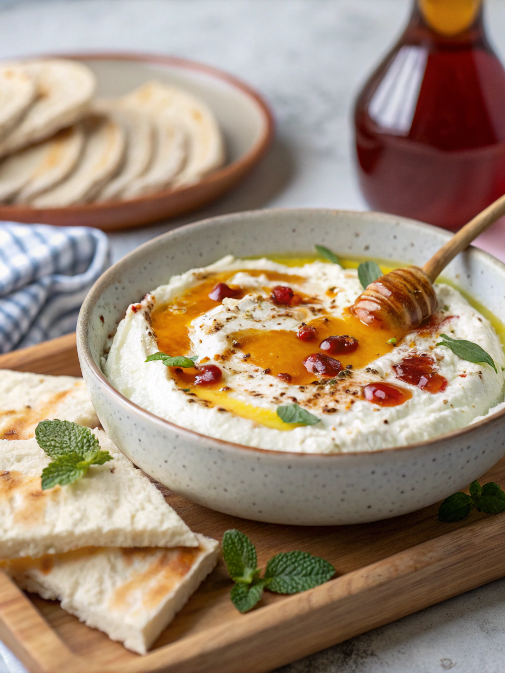Ricotta Dip with Hot Honey