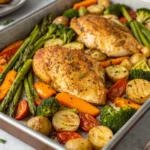 Sheet Pan Garlic Butter Chicken and Veggies