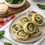 Spinach and Feta Pinwheels (gluten-free)
