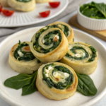 Spinach and Feta Pinwheels (gluten-free)