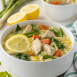 Spring Lemon Chicken Orzo Soup Recipe