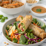 Spring Roll Salad with Peanut Sauce