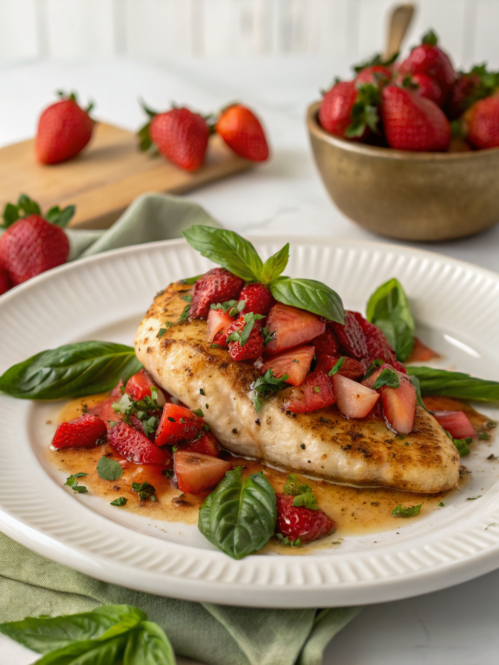 Strawberry Basil Chicken