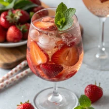 Strawberry Hugo Spritz