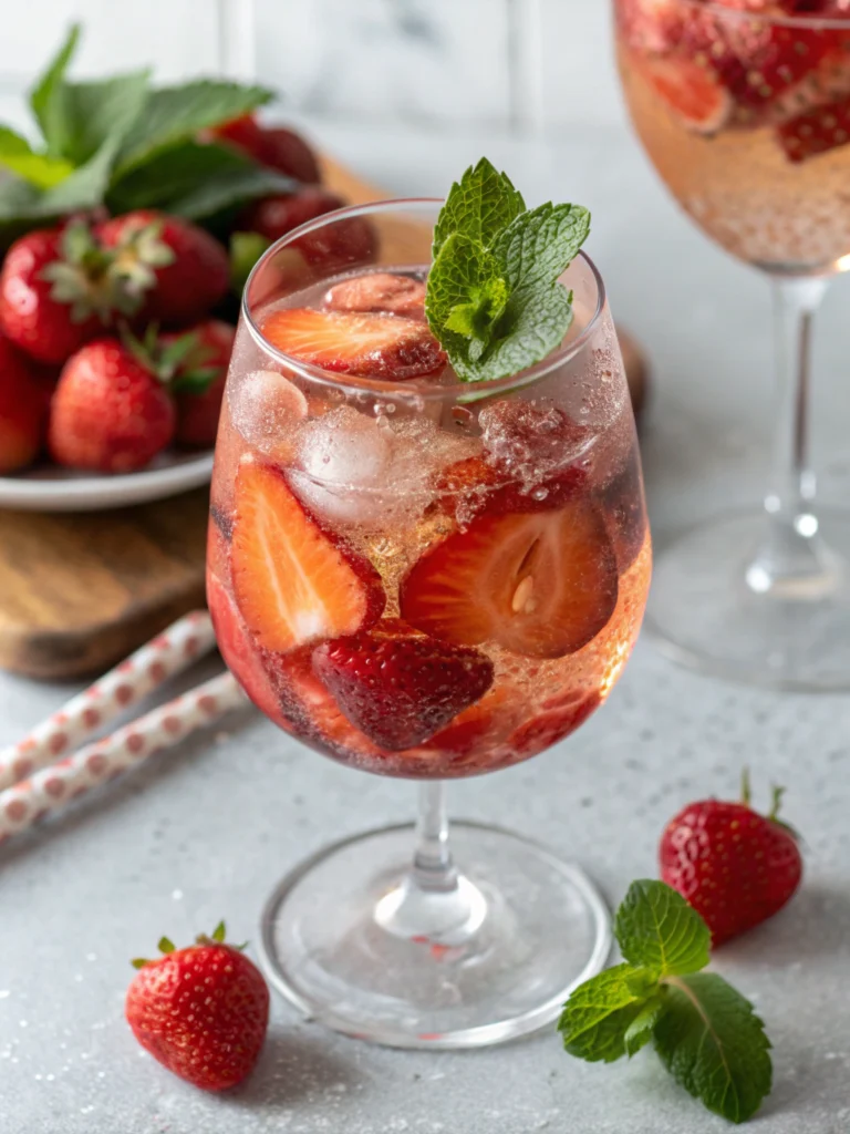 Strawberry Hugo Spritz Recipe