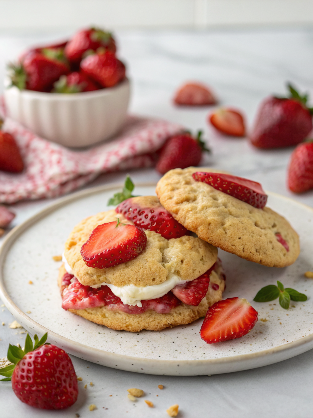 Strawberry Shortcake Cookies