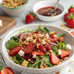 Sweet & Savory Strawberry Crunch Salad